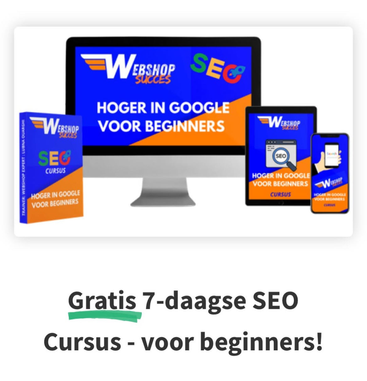 Gratis SEO Cursus 7 daagse voor beginners